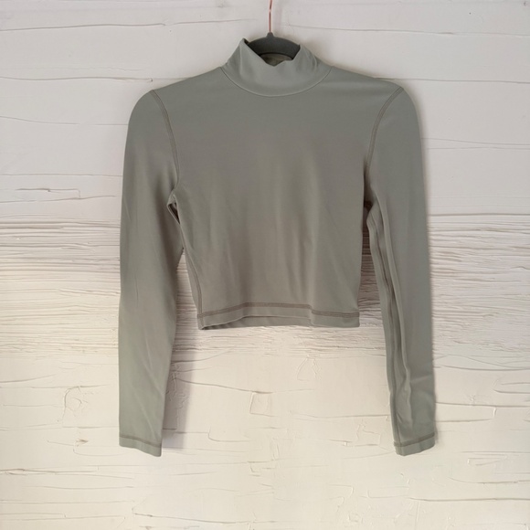 TNA Butter from Aritzia | Size Small | Mock Neck Long Sleeve (Sage Green) - Picture 2 of 8
